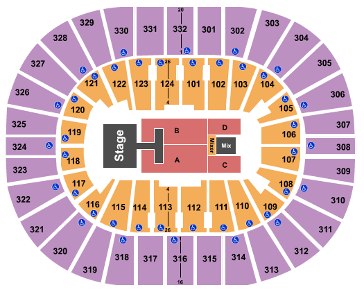 Seatmap for smoothie king center