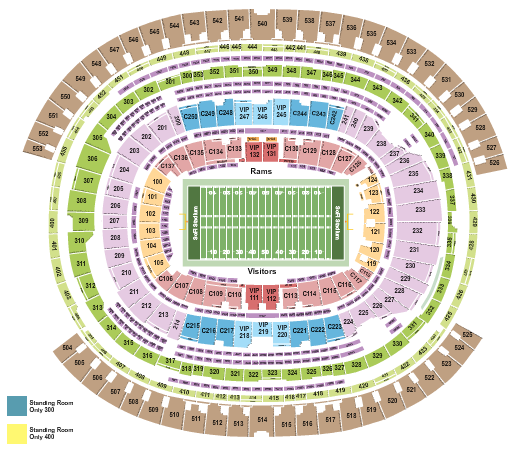 Los Angeles Rams vs. Seattle Seahawks (Date: TBD) at SoFi Stadium – Inglewood, CA