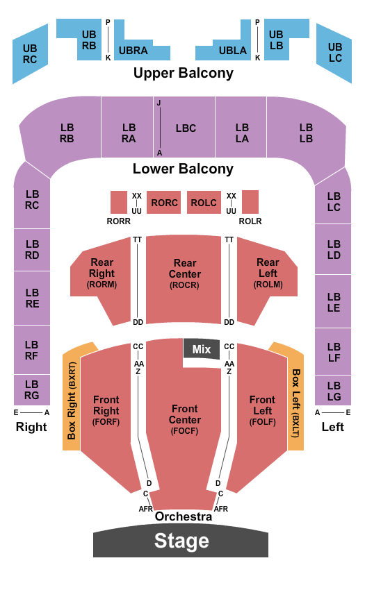 Soldiers & Sailors Memorial Auditorium seating-chart