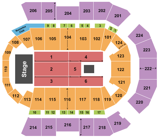 Spokane Arena seating-chart