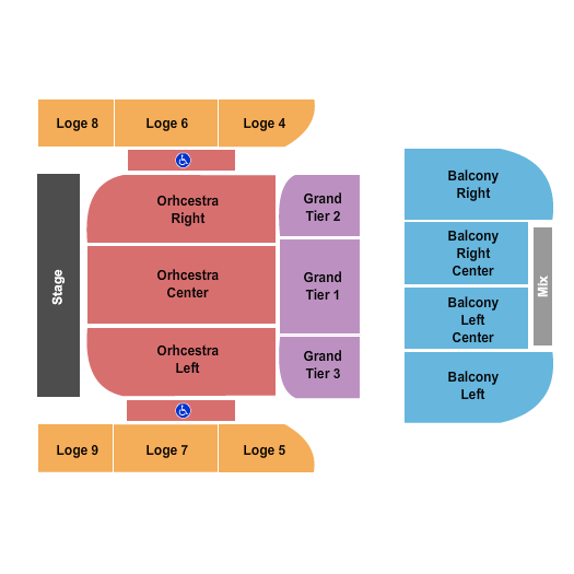 Seatmap for springfield symphony hall