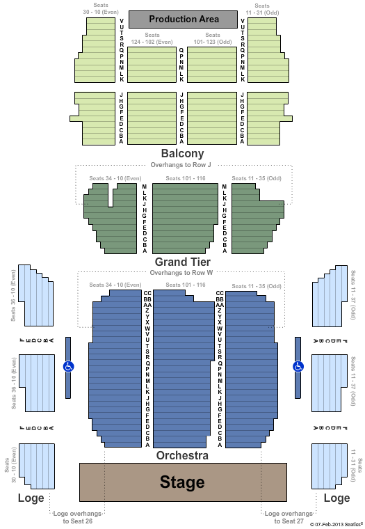 Symphony Hall Seating Chart Springfield Ma