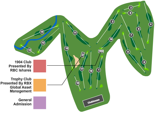 Image of RBC Canadian Open - Wednesday Pass~ PGA Tour ~ Etobicoke ~ St. George's Golf and Country Club ~ 06/08/2022 08:00