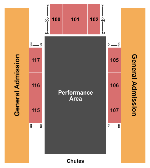 Seatmap for saint joseph civic arena