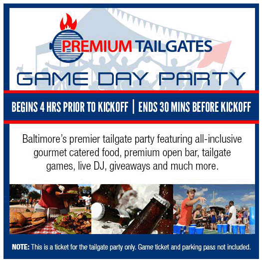 Image of Premium Tailgates Game Day Party: Baltimore Ravens vs. Cleveland Browns~ Cleveland Browns ~ Baltimore ~ Stadium Square Lot ~ 11/28/2021 05:00