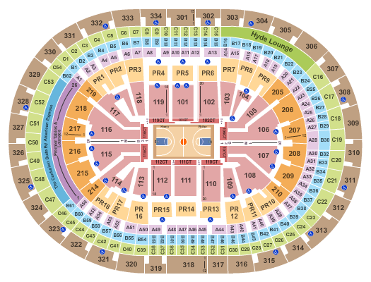 Clippers Seating Chart View