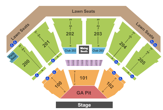 Starplex Pavilion Dallas Seating Chart