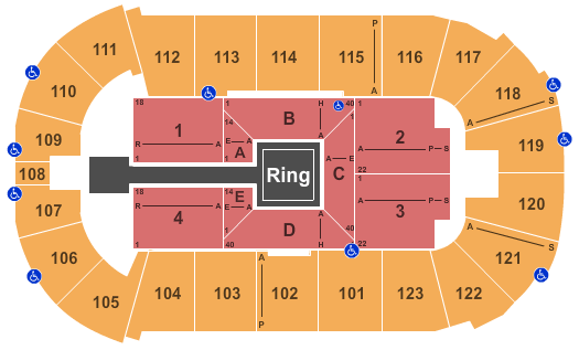 Seatmap for payne arena