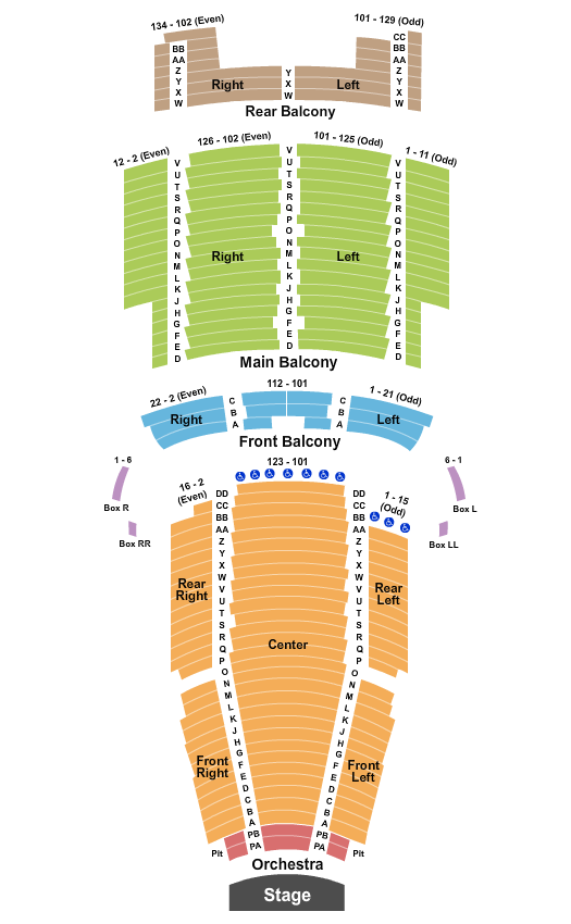 Joe Russo's Almost Dead State Theatre - New Jersey seating chart