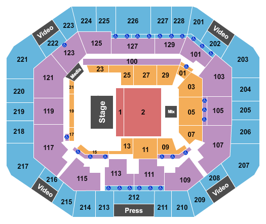 Exactech Arena at The Stephen C. O'Connell Center seating-chart