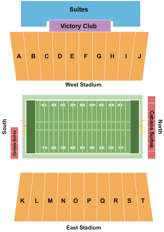 Seatmap for strawberry stadium