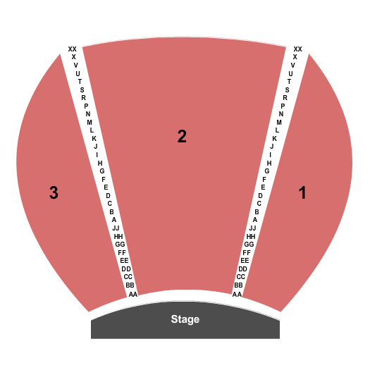 Seatmap for sugarloaf mountain amphitheatre