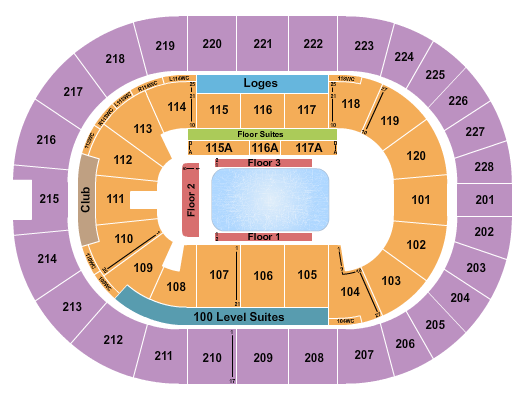 TD Coliseum seating-chart