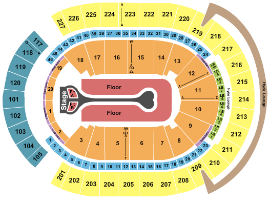 T-Mobile Arena seating-chart