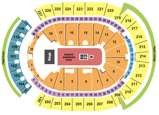 T-Mobile Arena seating-chart