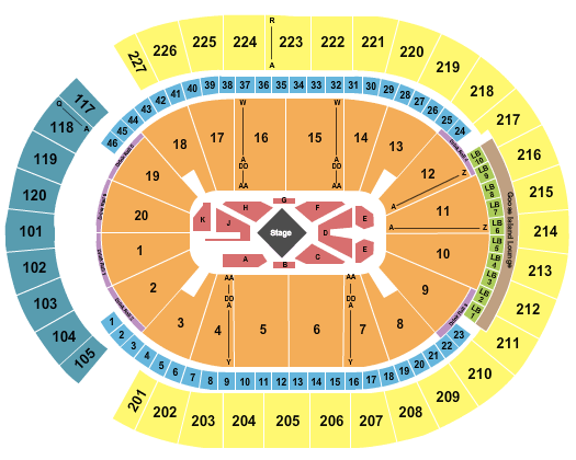 George Strait T Mobile Arena Seating Chart