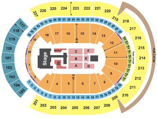 T-Mobile Arena seating-chart