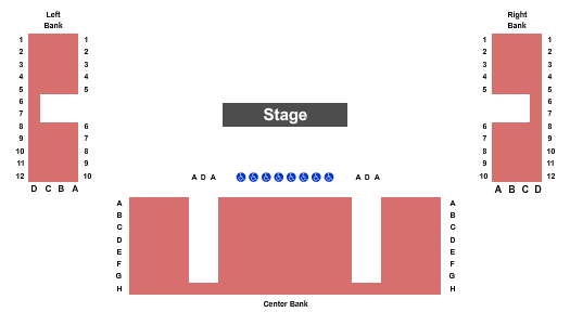 Seatmap for tennessee performing arts center - andrew johnson theater