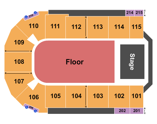Seating Chart for GloRilla, 