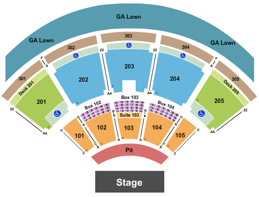 Tyler Hubbard Talking Stick Resort Amphitheatre seating chart
