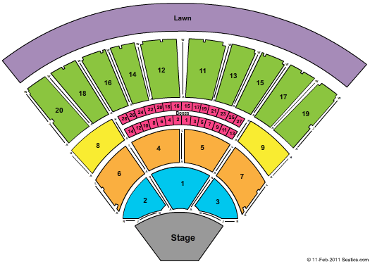 Tanglewood Lenox Seating Chart