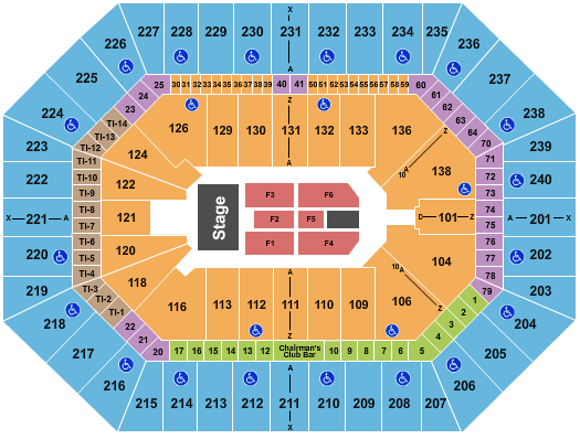 Target Center seating-chart