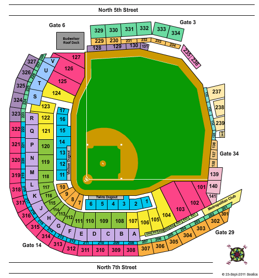 Target Field Tickets, Seating Charts and Schedule in Minneapolis