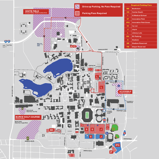 Seatmap for darrell k. royal - texas memorial stadium parking lots