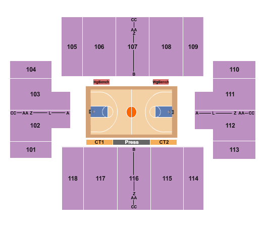 West Georgia Wolves vs. Stetson Hatters at The Coliseum – Carrollton, GA