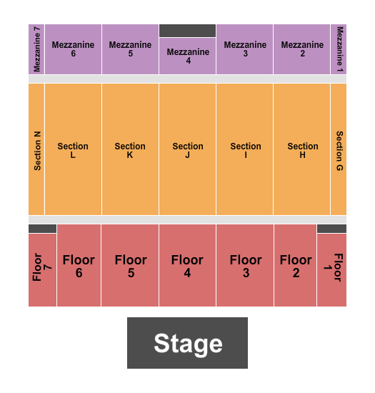 The Colosseum At Caesars Windsor seating-chart