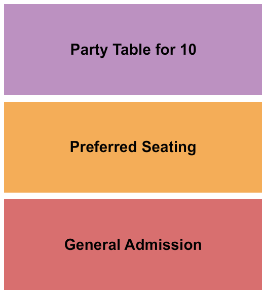 Seatmap for the comedy club of kansas city