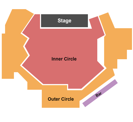 Seatmap for the comedy zone - jacksonville