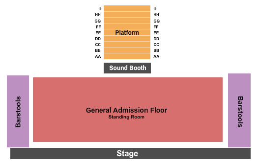 Seatmap for the commonwealth room