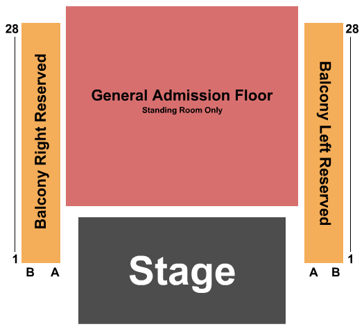 Seatmap for the fillmore silver spring