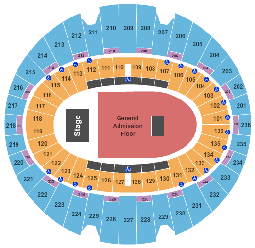 Lady Gaga Forum Seating Chart