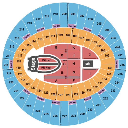 La Forum Seating Chart With Rows