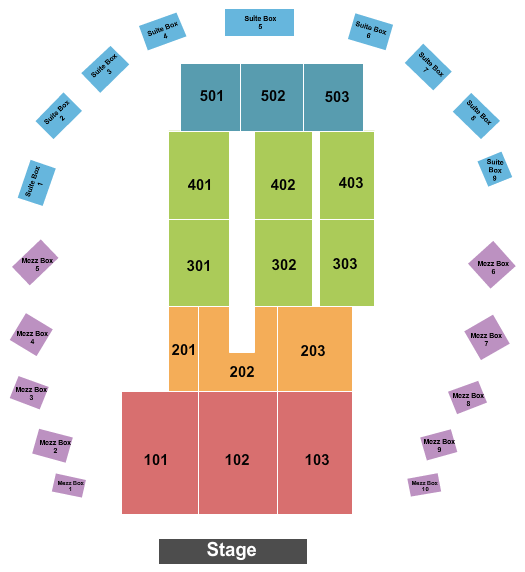 The Hall at Maryland Live seating-chart