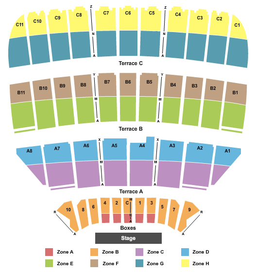 Seatmap for the muny