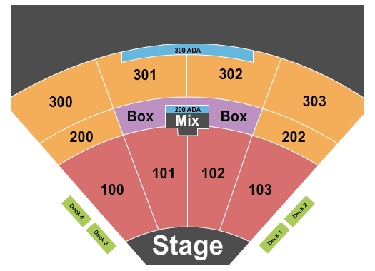 Seating Chart for Anjelah Johnson-Reyes, Elvis Crespo, General Public, A Flock of Seagulls, David Bisbal, Eden Munoz, Christine D'Clario, Tito Double P, Big Country, BINI, Lost 80's Live, La Arrolladora Banda El Limon