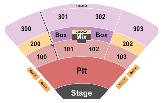 Seating Chart for One Ok Rock, 
