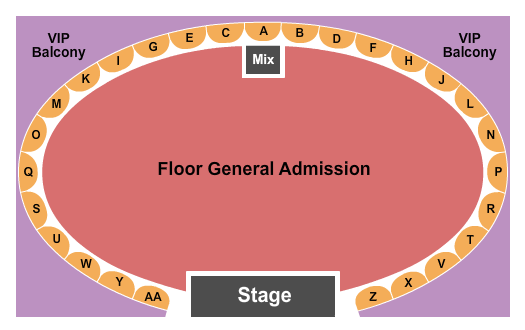 Seatmap for the rave - milwaukee