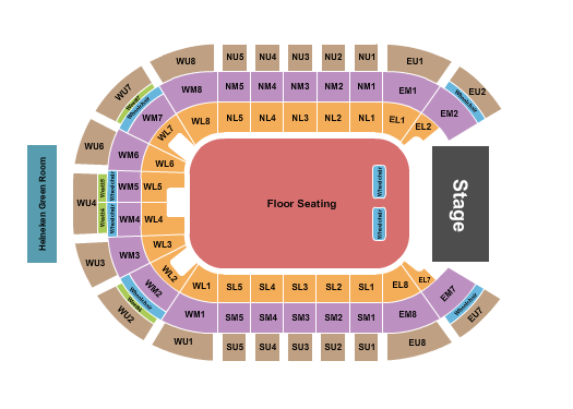 The SSE Arena - Belfast seating-chart