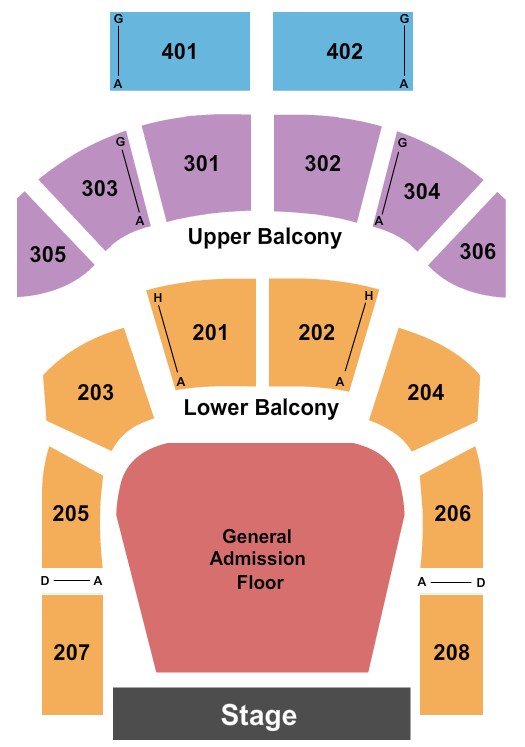Seatmap for the tabernacle - ga