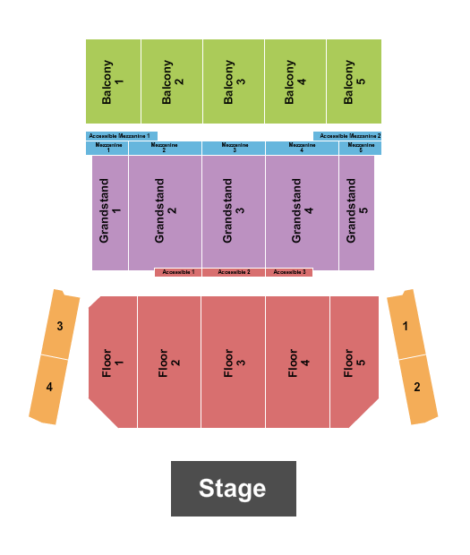 The Theatre at Great Canadian Casino Resort seating-chart