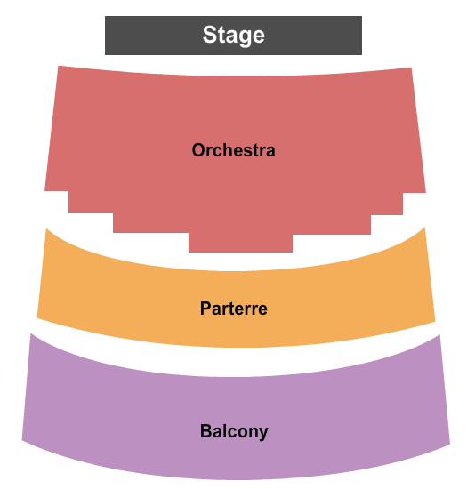 Seatmap for thompson theatre at roselle center for the arts