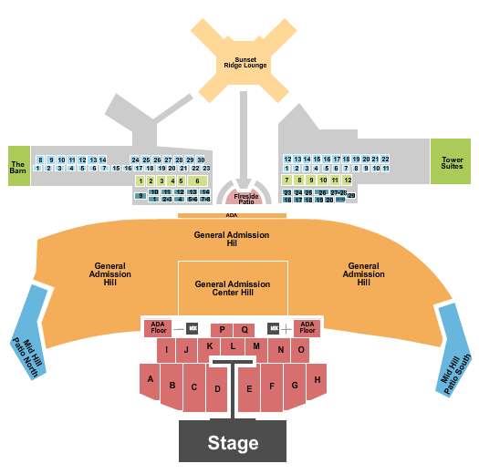 Thunder Ridge Nature Arena seating-chart