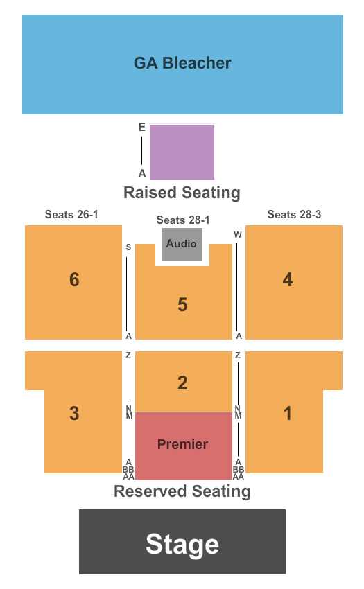 Seatmap for thunder valley casino - amphitheatre