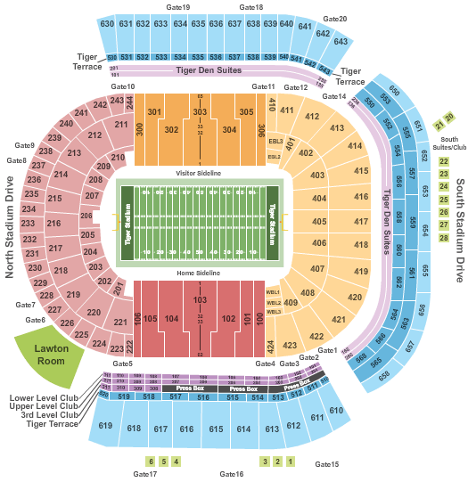 Arkansas Razorbacks Stadium Seating Chart