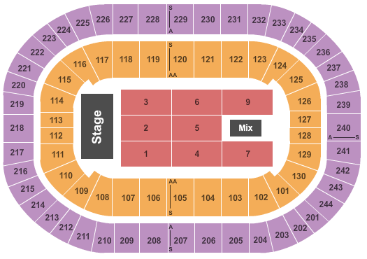 Times Union Center Seating Chart View