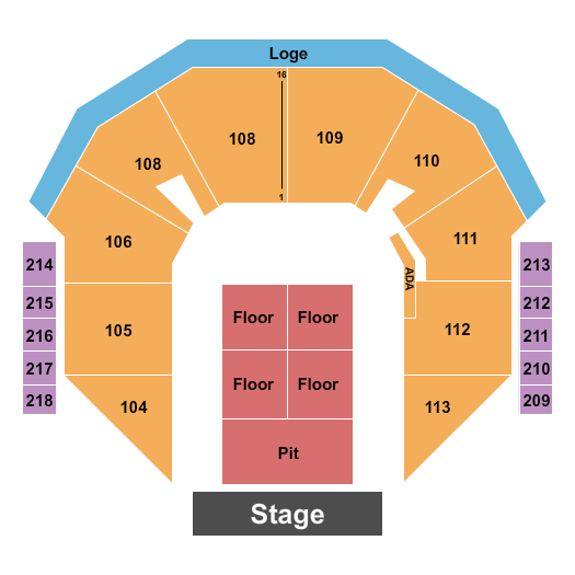 Town Toyota Center seating-chart